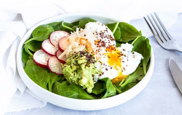 Smashed Avocado with Dulse & Fermented Vegetables